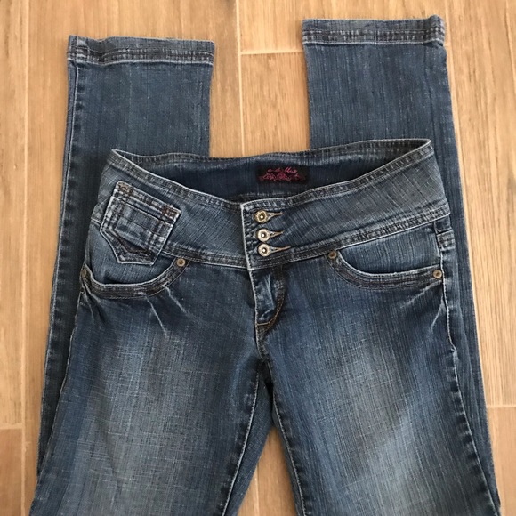 Anchor Blue Skinny Low Rise Jeans - Picture 7 of 9